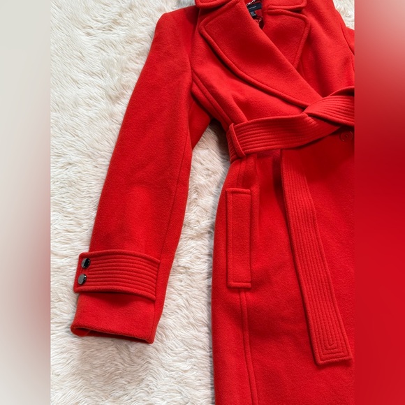 NWT Karen Millen Ted Wool Trench Coat - Size 8 - Picture 2 of 7